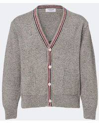 Thom Browne - Hector Intarsia Wool And Mohair Cardigan - Lyst
