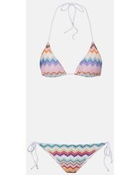 Missoni - Zigzag Lame Bikini - Lyst