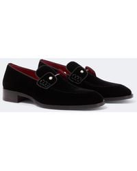 Christian Louboutin - Chambelimoc Velvet Loafers - Lyst