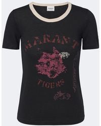 Isabel Marant - Kiliann Printed Linen T-Shirt - Lyst