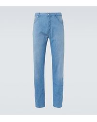 Prada - Jeans Rectos De Tiro Medio - Lyst