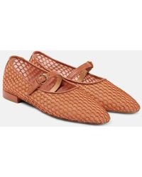 Ulla Johnson - Ballerinas Isobel Aus Mesh Mit Leder - Lyst