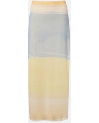 SIR. - Printed Mesh Maxi Skirt - Lyst