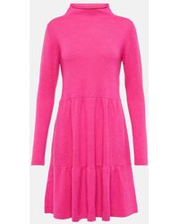 Jardin Des Orangers - Mockneck Wool And Cashmere Minidress - Lyst