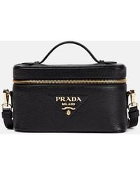 Prada - Schultertasche Mini Aus Leder - Lyst