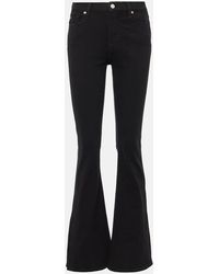 7 For All Mankind - High-Rise Flared Jeans Ali - Lyst