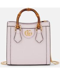 Gucci - Tote Bag Diana Mini Aus Leder - Lyst