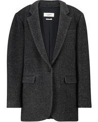 Étoile Isabel Marant Nilinda Wool-blend Tweed Blazer - Grey
