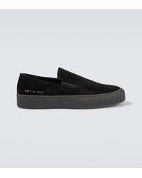 Common Projects - Suede Slip-On Sneakers - Lyst