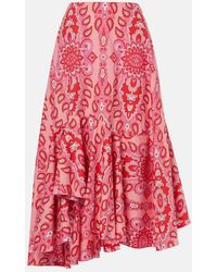 Etro - Cotton Skirt With Decorative Pattern - Lyst