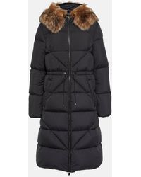 Moncler - Busard Shearling-trimmed Down Coat - Lyst
