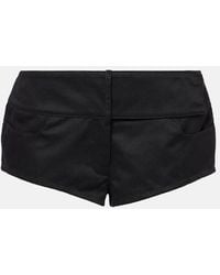 Courreges - Low-Rise Shorts Aus Canvas - Lyst