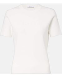 Max Mara - Adelio Logo Crepe T-Shirt - Lyst