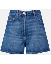 Valentino - Shorts Di Jeans - Lyst