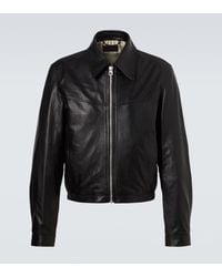Lemaire - Leather Blouson Jacket - Lyst
