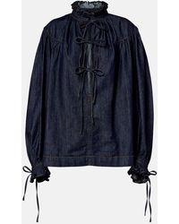 Dries Van Noten - Ruffled Cotton Blouse - Lyst