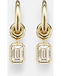 Spinelli Kilcollin - Zahra 18Kt Hoop Earrings With Diamonds - Lyst