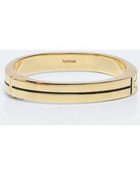 TOTEME - Signature Enamel 24Kt-Plated Bangle - Lyst