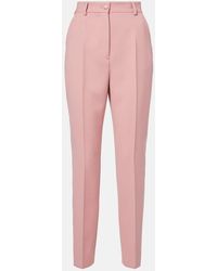 Dolce & Gabbana - Virgin Wool Slim Pants - Lyst