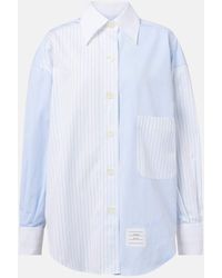 Thom Browne - Hemd Aus Baumwollpopeline - Lyst