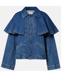 FRAME - Cape Denim Jacket - Lyst