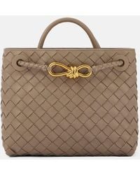 Bottega Veneta - Andiamo Small Intrecciato Leather Tote Bag - Lyst