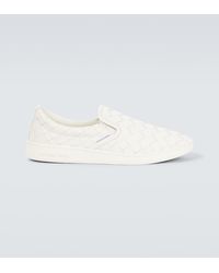 Bottega Veneta - Sawyer Braided Slip On Sneakers Shoes - Lyst