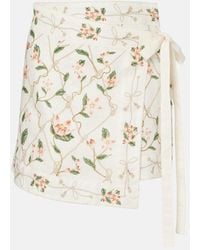 Agua Bendita - Luna Printed Linen Beach Cover-Up - Lyst