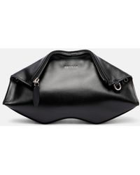 McQueen - Manta Small Leather Clutch - Lyst