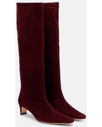 STAUD - Wally 55 Suede Knee-High Boots - Lyst