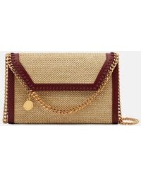 Stella McCartney - Falabella Raffia-Effect Wallet On Chain - Lyst