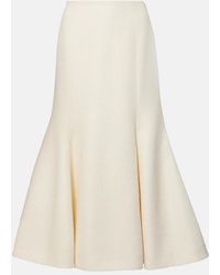 Gabriela Hearst - Patterson Silk And Wool Midi Skirt - Lyst