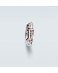 Mateo - Einzelner Ohrring Aus 14Kt Weissgold Mit Diamanten - Lyst