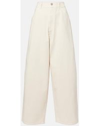 Lemaire - High-Rise Wide-Leg Jeans - Lyst