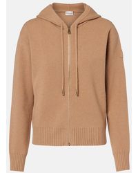 Moncler - Wool And Cashmere Zip-Up Cardigan - Lyst