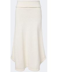 AYA MUSE - Kena Knitted Cotton Midi Skirt - Lyst