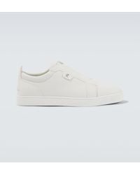 Christian Louboutin - St Louis Leather Slip-On Sneakers - Lyst