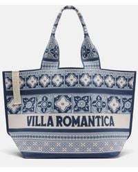 ALÉMAIS - Villa Romantica Maxi Jacquard Tote Bag - Lyst