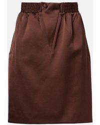 JACQUES WEI - Satin Pencil Skirt - Lyst