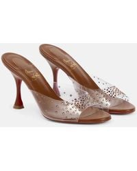 Christian Louboutin - Nudes Verzierte Pantoletten Degramule - Lyst