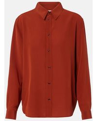 Saint Laurent - Silk Shirt - Lyst