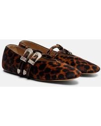 Le Monde Beryl - Claudia Calf Hair Mary Jane Flats - Lyst