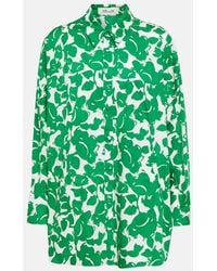 Diane von Furstenberg - Camisa de algodon estampada - Lyst