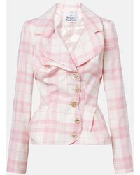 Vivienne Westwood - Checked Wool-Blend Blazer - Lyst