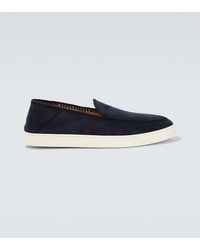 Giorgio Armani - Divo Suede Slip-on - Lyst
