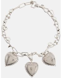 Alessandra Rich - Embellished Chain Necklace - Lyst