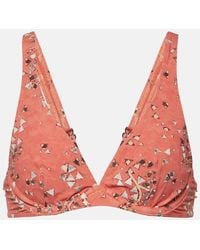 Isabel Marant - Petra Printed Bikini Top - Lyst
