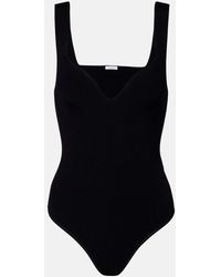 Alaïa - Ribbed-Knit Bodysuit - Lyst