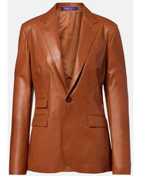 Ralph Lauren - Parker Leather Blazer - Lyst