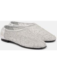 Jonathan Simkhai - Eden Metallic Lace Ballet Flats - Lyst
